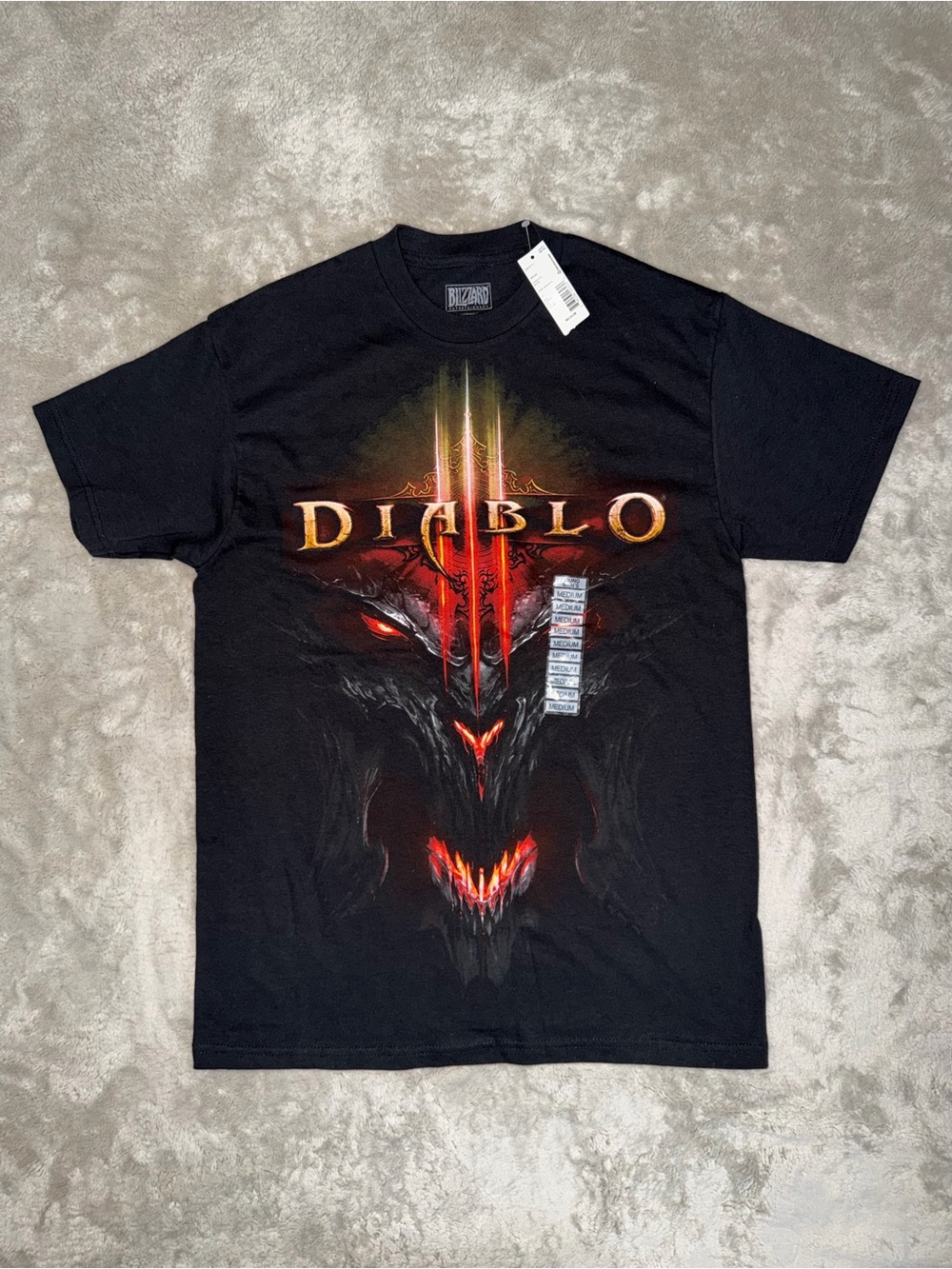 NWT Diablo III Blizzard 2012 Black Graphic Tee Men’s Medium